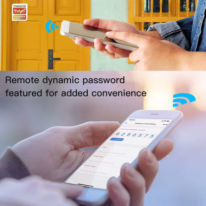 MOES Tuya Wifi Multiple Unlocking Fingerprint Lock, Security Intelligent Smart Lock with Smart Life Password RFID Door Lock